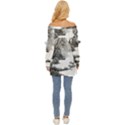 Ink-wash-painting-mountain-rolling-mountains Off Shoulder Chiffon Pocket Shirt View4