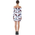 Glasses Off Shoulder Top with Skirt Set View2