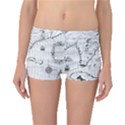 Florida-map-antique-line-art Boyleg Bikini Bottoms View1