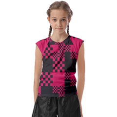 Cube-square-block-shape-creative Kids  Raglan Cap Sleeve Tee