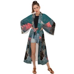 Astronaut-moon-space-nasa-planet Maxi Kimono