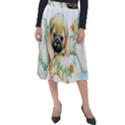 Pug-watercolor-cute-animal-dog Classic Velour Midi Skirt  View1