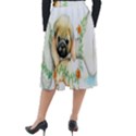 Pug-watercolor-cute-animal-dog Classic Velour Midi Skirt  View2