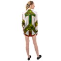 Peace-rastafarian Long Sleeve Chiffon Shirt View2