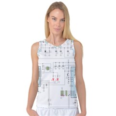 Circuits-electronics-atmel Women s Basketball Tank Top