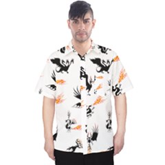 Dragon-phoenix-fire-bird-ancient Men s Hawaii Shirt
