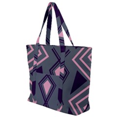 Abstract Pattern Geometric Backgrounds  Zip Up Canvas Bag by Eskimos