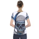 Skull-underwater-diving-skeleton-diving-head Short Sleeve Front Detail Top View2