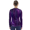 Feather V-Neck Long Sleeve Top View2