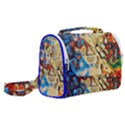 Colorful Structure Satchel Shoulder Bag View2