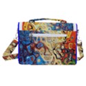 Colorful Structure Satchel Shoulder Bag View3