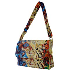 Colorful Structure Full Print Messenger Bag (s)