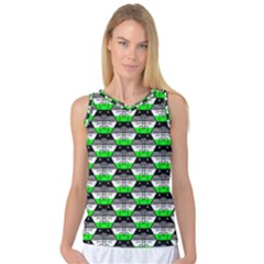 Hackers Town Void Mantis Hexagon Agender Agender Info Pride Flag Women s Basketball Tank Top