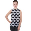 Hackers Town Void Mantis Hexagon Agender Rumpus Parable 2 Pride Flag Mock Neck Chiffon Sleeveless Top View1
