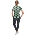 Hackers Town Void Mantis Hexagon Aromantic Pride Flag Short Sleeve Zip Up Jacket View2