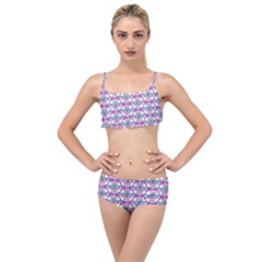 Hackers Town Void Mantis Hexagon Bigender Pride Flag Layered Top Bikini Set
