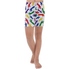 Integration-inclusion-hands-help Kids  Lightweight Velour Capri Yoga Leggings