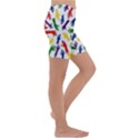Integration-inclusion-hands-help Kids  Lightweight Velour Capri Yoga Leggings View3