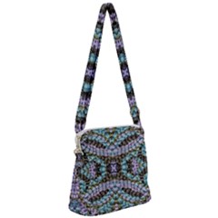 Pastels Repeats Zipper Messenger Bag