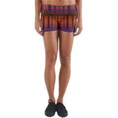 Fractaled Pixels Yoga Shorts