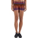 Fractaled Pixels Yoga Shorts View1