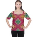 Cheetah Dreams Cutout Shoulder Tee View1