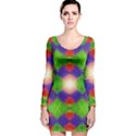Helix Heaven Long Sleeve Velvet Bodycon Dress View1