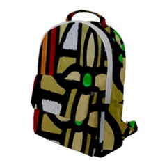 Abstract-0001 Flap Pocket Backpack (large) by nate14shop