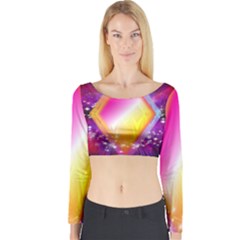 My Diamonds Long Sleeve Crop Top
