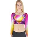 My Diamonds Long Sleeve Crop Top View1
