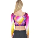 My Diamonds Long Sleeve Crop Top View2