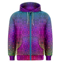 Stained Glass Men s Zipper Hoodie by Thespacecampers