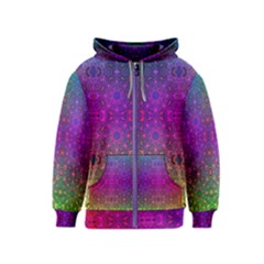 Stained Glass Kids  Zipper Hoodie by Thespacecampers