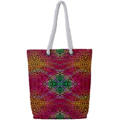 Dreamy Cheetah Full Print Rope Handle Tote (small) by Thespacecampers