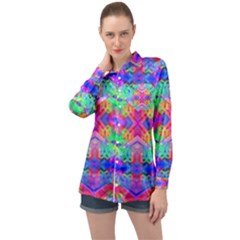 Deep Space 444 Long Sleeve Satin Shirt