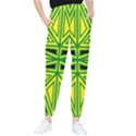 Abstract pattern geometric backgrounds Tapered Pants View1