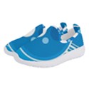 Background-blue-modern-creative Women s Slip On Sneakers View2
