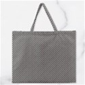 Small Black and White Watercolor Checkerboard Chess Zipper Large Tote Bag View1