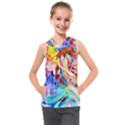 Background-drips-fluid-colorful- Kids  Sleeveless Hoodie View1