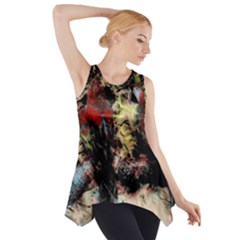 Ara-bird-parrot-animal-art Side Drop Tank Tunic