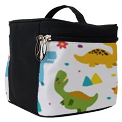 Dinosaurs-seamless-pattern-kids 003 Make Up Travel Bag (small) by nate14shop