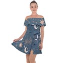 Bohemian Dreams  Off Shoulder Velour Dress View1