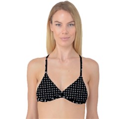 Fantasy Ethnic Caricature Motif Pattern Reversible Tri Bikini Top