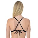 Fantasy Ethnic Caricature Motif Pattern Reversible Tri Bikini Top View4