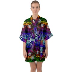 Img 20220803 002928 (6000 X 6000 Pixel) Half Sleeve Satin Kimono  by Drippycreamart