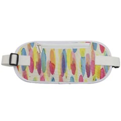 Watercolour-texture Rounded Waist Pouch by nate14shop