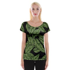  Leaves  Cap Sleeve Top