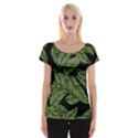  Leaves  Cap Sleeve Top View1