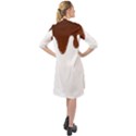 Chocolate Long Sleeve Mini Shirt Dress View2