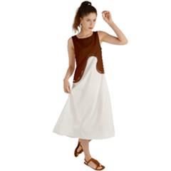Chocolate Summer Maxi Dress
